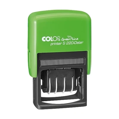 Afbeelding van Colop Printer S 220 Green Line datumstempel in cijfers voornamelijk gemaakt van gerecyclede materialen, 14 x 6 3 cm