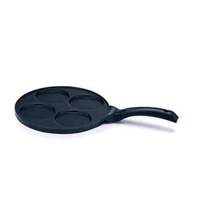 Afbeelding van Kitchen Fun Blinis Pannenkoekenpan met 4 Vormen Ø 10cm 26cm