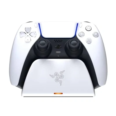 Image de Station de charge rapide pour manette sans fil PS5 DualSense Razer Blanc