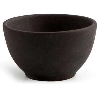 Afbeelding van Kom Quid Mineral Keramisch Zwart (9 x 5 cm) (18 Stuks)