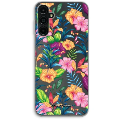 Afbeelding van Case Company® hoesje geschikt voor Samsung Galaxy A14 Tropisch 2 Soft Cover Telefoonhoesje Bescherming aan alle Kanten en Schermrand