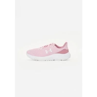 Afbeelding van Under Armour Charged Pursuit 4 Hardloopschoenen voor op de weg, Dames, Maat: 40, Prime pink / elixir white Textiel/ synthetisch