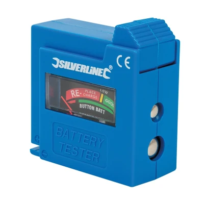 Afbeelding van Silverline Compacte batterijtester AAA, AA, C, D, 9V, LR1, A23 en knopcel batterijen