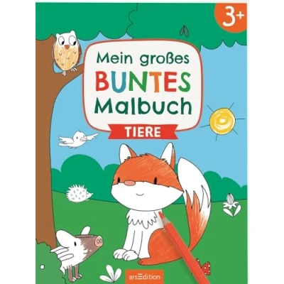 Afbeelding van Mein großes buntes Malbuch Tiere