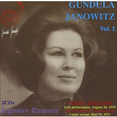 Afbeelding van Legendary Treasures Gundula Janowitz Vol 1 Verdi, et al