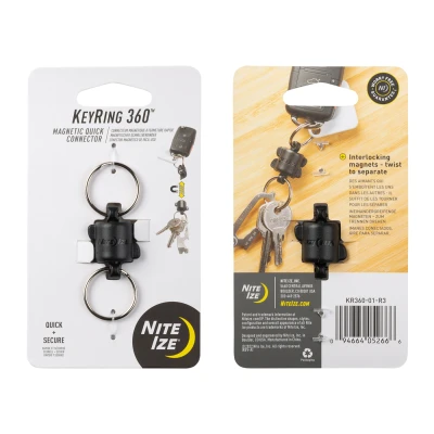 Afbeelding van Nite Ize Keyring 360 magneet connector zwart