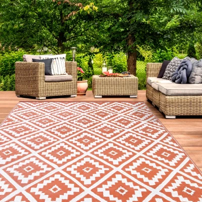 Image de Tapis extérieur BAHAMAS terracotta 160 x 260 CM