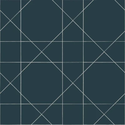 Afbeelding van ESTAhome behang grafische lijnen donkerblauw 139093 0,53 x 10,05 m