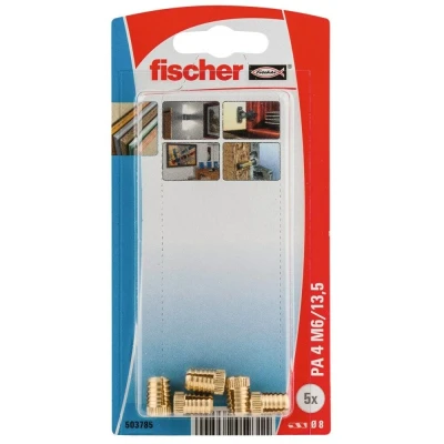 Afbeelding van fischer Messingplug PA 4 M6x13,5mm (Per 5 stuks)