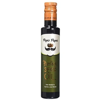 Image de Pepo Papa HUILE de pépins citrouille Pure Premium grillée et pressée à froid Végétalien Fabriqué en Hongrie (250 ml)