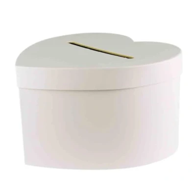 Afbeelding van Enveloppen Doos Wit Karton Hartvormig Creatief &amp; Hobby DIY Duurzaam 24.5x25x15cm