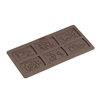 Afbeelding van Lurch Flexiform Speculoosvorm Kerst thema Silicone 15x30 cm