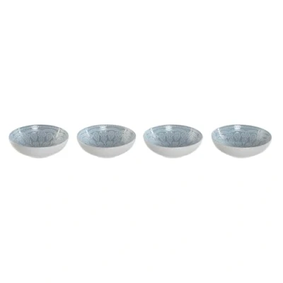 Afbeelding van Bordenset Home ESPRIT Blauw Keramiek Mandala Arabisch 18,2 x 5,5 cm