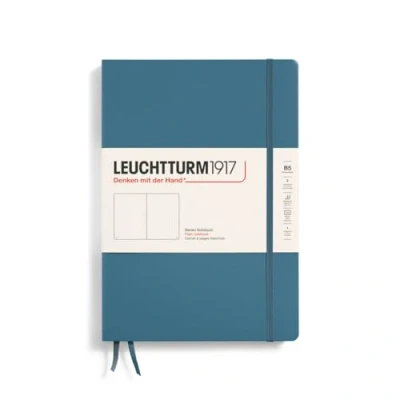 Afbeelding van Leuchtturm 1917 Hardcover B5 18 x 25.5 cm Notitieboek Stone Blue blanco