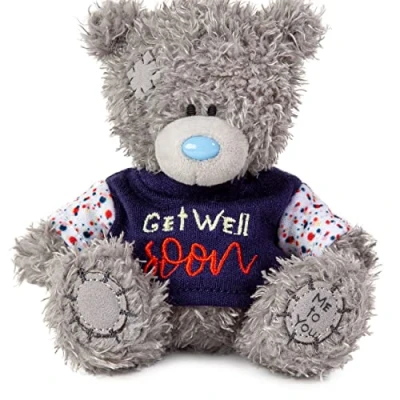 Afbeelding van Me to You Knuffel Beer S4 11 cm Get well soon T shirt