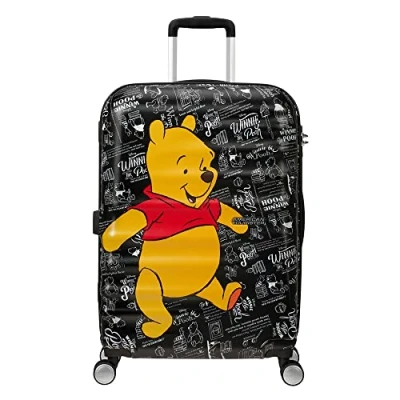 Image de American Tourister Wavebreaker Disney Spinner M, valise pour enfant, 67 cm, 64 L, multicolore (Winnie l&#039;ourson)