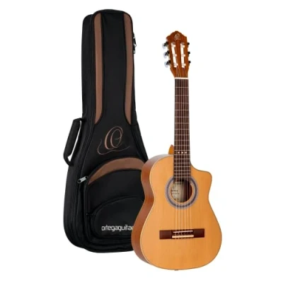 Image de Ortéga RQ39E Guitare électro classique cèdre Requinto diapason 535 mm Naturel satiné