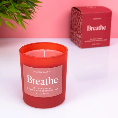 Afbeelding van Wellness Geurkaars Breathe (rood)