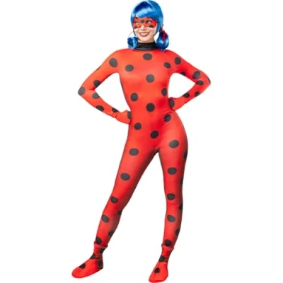 Afbeelding van Funidelia Miraculous Ladybug kostuum voor dames, cartoon, Ladybug, Miraculous, volwassenen en accessoires Halloween, carnaval feesten. Maat L, rood