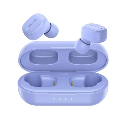 Afbeelding van AWEI Bluetooth 5.1 T13 Pro TWS hoofdtelefoon + dockingstation paars/paars