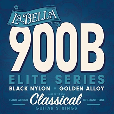 Afbeelding van LaBella 900B Klassieke gitaarsnaren set Zwart nylon