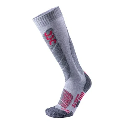 Afbeelding van UYN Socken SKI ALL Mountain Sokken, Dames, Maat: 41/42, Light grey melange/coral