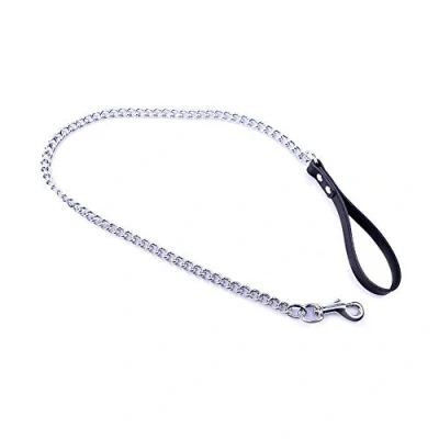 Afbeelding van Hondenketting met leren handvat small