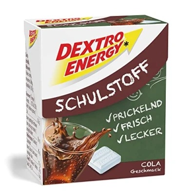 Afbeelding van Dextro Energy Cola Schoolstof 50 g dextrose, snelle glucose verkrijgbaar in praktische klikdoos, plezier voor school