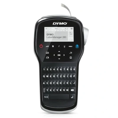 Afbeelding van DYMO LabelManager 260 labelprinter Oplaadbare labelmaker met QWERTZ toetsenbord Inclusief zwart wit D1 labeltape (12 mm) Voor thuis en op kantoor