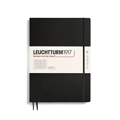 Afbeelding van Leuchtturm1917 Notitieboek XL Master Slim Gelinieerd Zwart