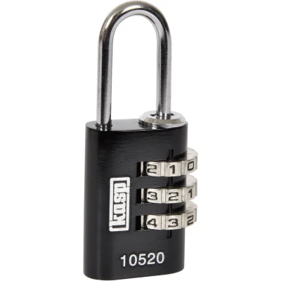 Afbeelding van Hangslot Kasp K10520BLAD Zwart Cijferslot