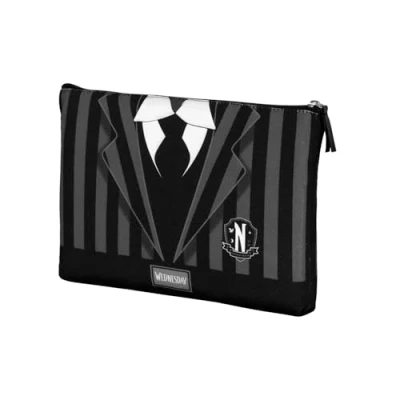 Afbeelding van Wednesday uniform Soleil toilettas, zwart, 30,5 x 22,5 cm, één maat, zon, uniform, zwart., toilettas
