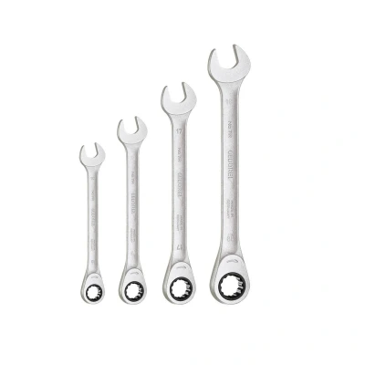 Afbeelding van GEDORE S 7 R 04 Set ratelringsteeksleutels Chroom vanadium staal