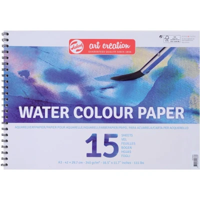 Afbeelding van Talens Art Creation aquarelpapier, 240 g/m², ft A3, blok met 15 vellen tekenpapier