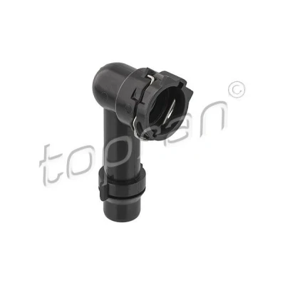Afbeelding van TOPRAN 503 702 Flens Polyamid 6.6, Kunststof Oliefilterbehuizing Met pakking verbindingsstuk BMW: 3 Touring, 5 Saloon