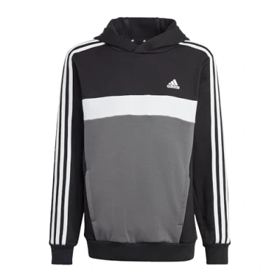Afbeelding van adidas Performance Unisex Hoodie voor kinderen, Maat: 128, Black/white/grey five