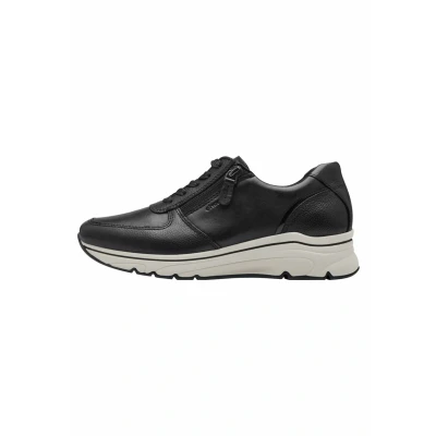 Afbeelding van Tamaris PURE Relax Sneakers laag, Dames, Maat: 37, Black Leer/ synthetisch