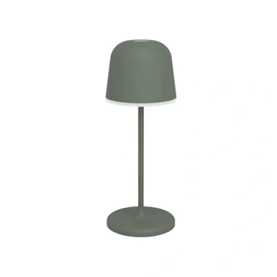 Afbeelding van EGLO Mannera S Tafellamp Priklamp Oplaadbaar (tot 28 uur licht) 20 cm Groen/Wit Draadloos Dimbaar Binnen en Buiten