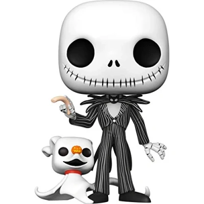 Afbeelding van Pop! Disney: Jumbo The Nightmare Before Christmas Jack Skellington With Zero Funko Pop (25cm) #809