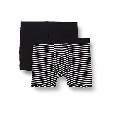 Afbeelding van Schiesser Organic Cotton TEEN 2 PACK Onderbroeken voor kinderen, Maat: 140, Black