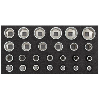 Image de GEDORE RED R22150009 jeu de clés à douilles 1/2&quot; en 1/3 module mousse, 26 pièces 3301708