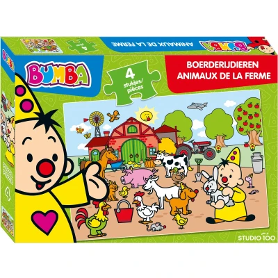 Afbeelding van Bumba : puzzel 4 st Boerderijdieren (FSC 70%)