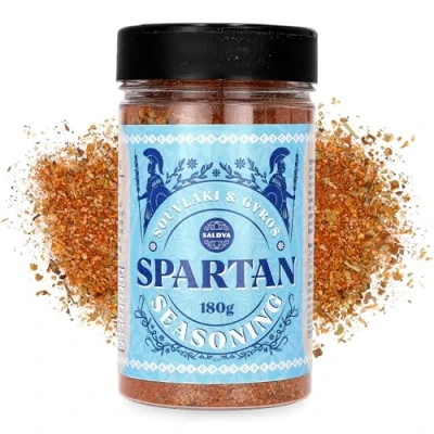 Afbeelding van Spartan Assaisonnement souvlaki &amp; gyros Mélange d’épices grec premium Conçu pour un et des authentiques Grand bocal (180 g)