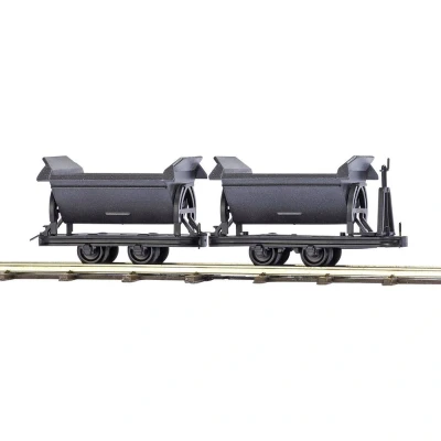 Afbeelding van Busch Feldbahn 12216 H0f twee kieplorries O&amp;K