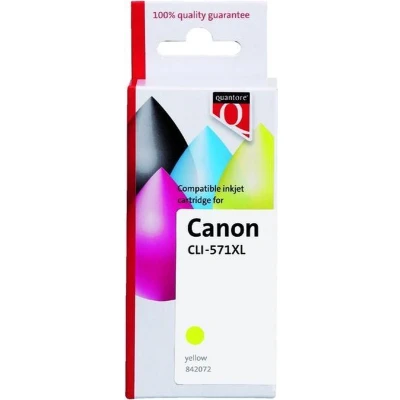 Afbeelding van Inktcartridge Quantore alternatief tbv Canon CLI 571XL geel