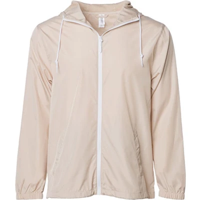 Afbeelding van Independent Unisex Lightweight Windbreaker Jacket NP700 Khaki/Khaki/White