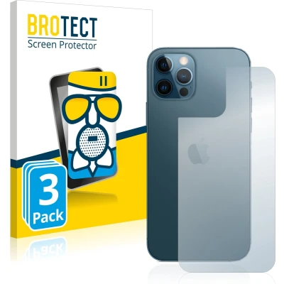 Afbeelding van BROTECT Screenprotector voor Apple iPhone 12 Pro (Achterkant) Folie Beschermfolie Beschermglas matte (3 Stuks)