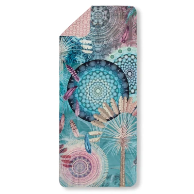 Afbeelding van HIP Yoga / Reishanddoek &quot;mandala&#039;s en veren&quot; Multi (75x180 cm) Microvezel