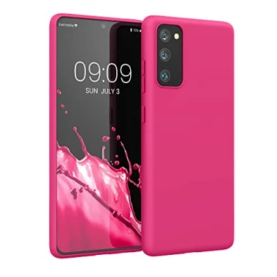 Afbeelding van kwmobile telefoonhoesje geschikt voor Samsung Galaxy S20 FE Hoesje smartphone Back cover in neon roze
