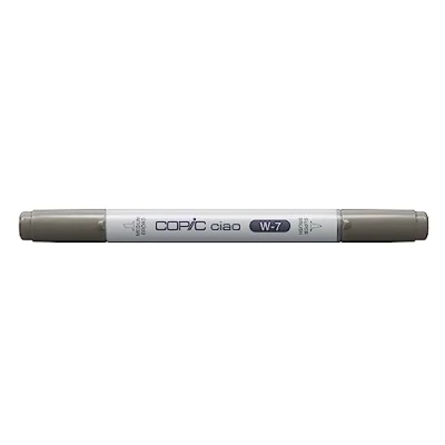 Afbeelding van COPIC Ciao W 7, Warm Gray No. Twin Marker met medium brede punt en penseelpunt